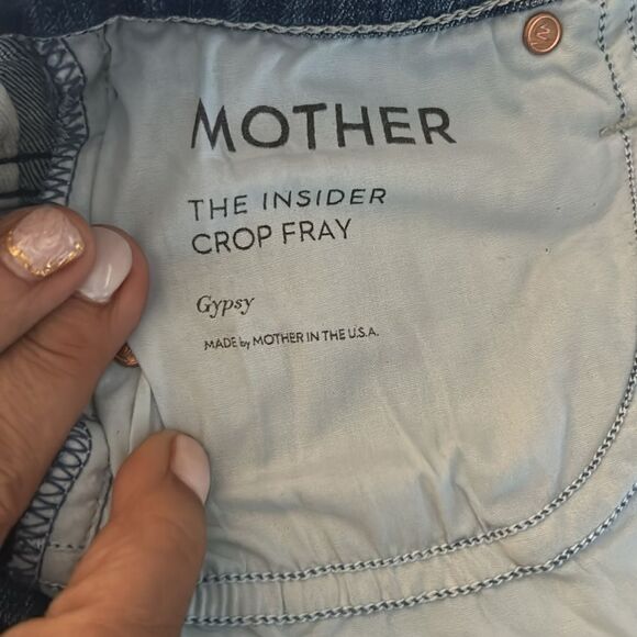 MOTHER Size 25 gypsy insider crop fray jeans - Picture 8 of 10